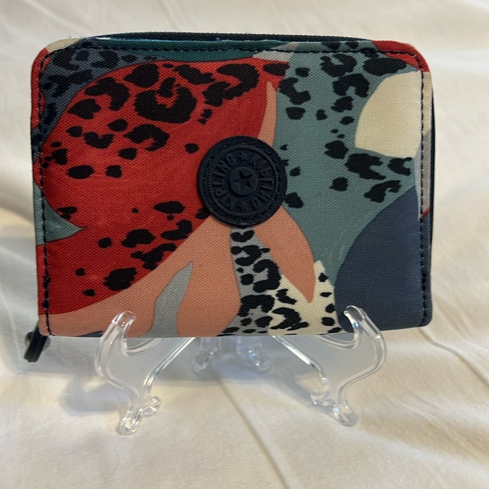 Kipling Multicolor Leopard Print Wallet - image 1